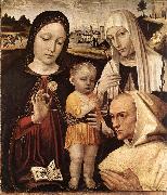 BORGOGNONE, Ambrogio Madonna and Child, St Catherine and the Blessed Stefano Maconi fgtr oil painting picture wholesale
